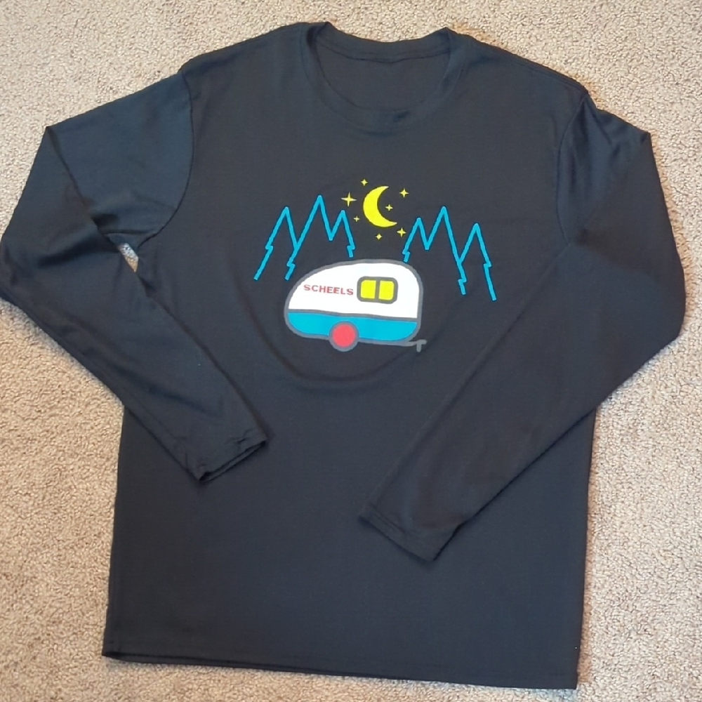 Black Adult Long Sleeve Shirt